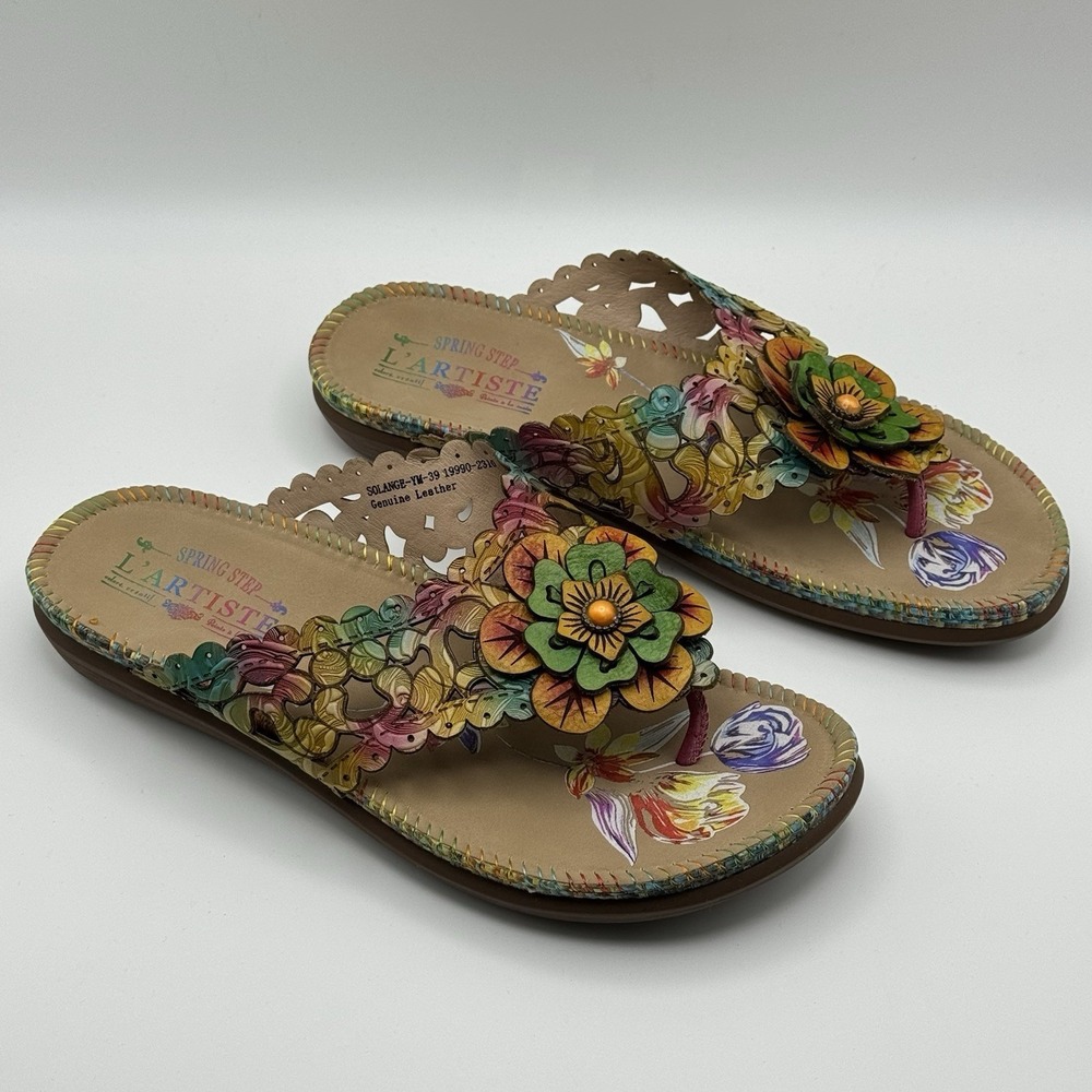 Spring Step L'Artiste Women's Solange Thong Sandal  39/ US 8.5-9